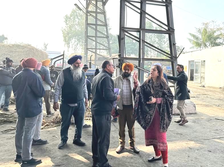 Sugarfed Managing Director Dr. Sonu Duggal made a surprise visit to Nawanshahr Sugar Mill